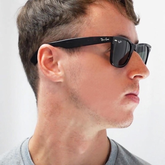 Ray-Ban Sunglasses RB2140 901 Original Wayfarer Black Frame 50-22-150 Unisex 325 - Picture 3 of 15